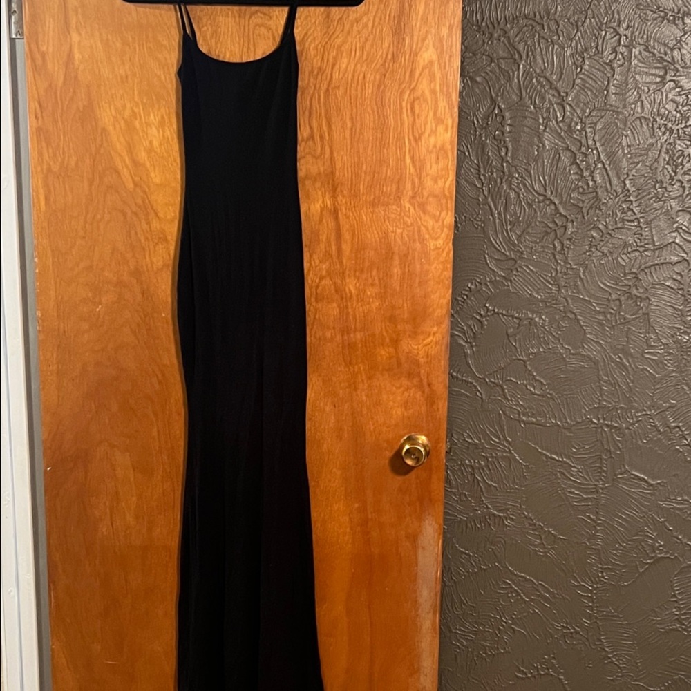 SKIMS Black Maxi Dress